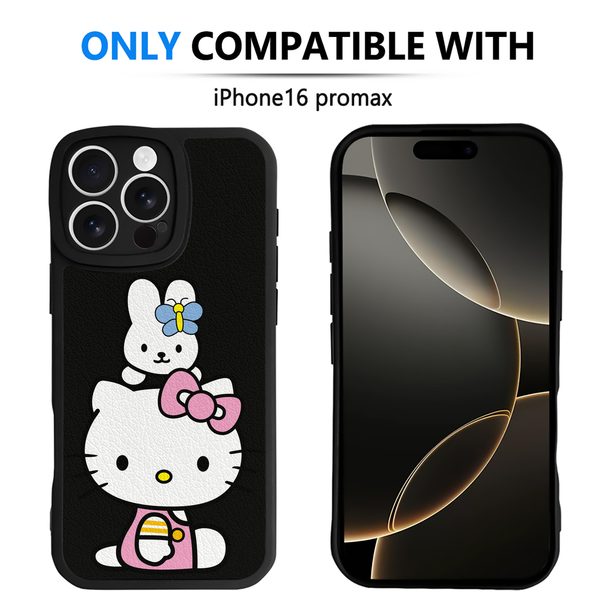 （画像用） Hello Kitty ハローキティ 【iPhone 16シリーズ対応】シリコンスマホケース（レザー調） 材質：シリコン